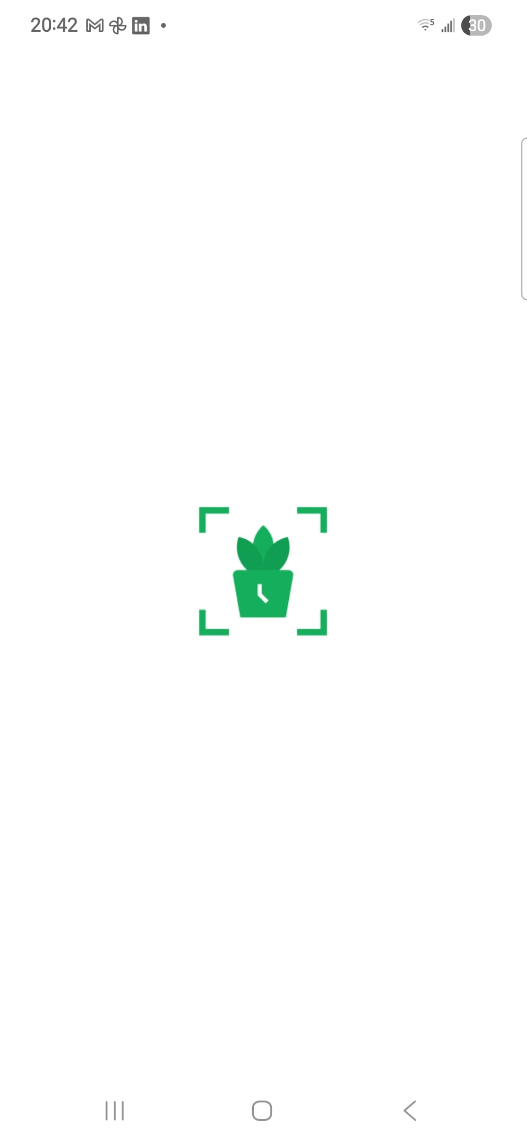Écran d'accueil de l'app VinEye